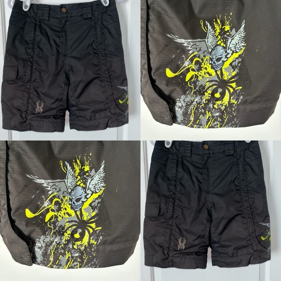 Spyder skiing training shorts racing gates kids boys girls 12 ski - Picture 1 of 12